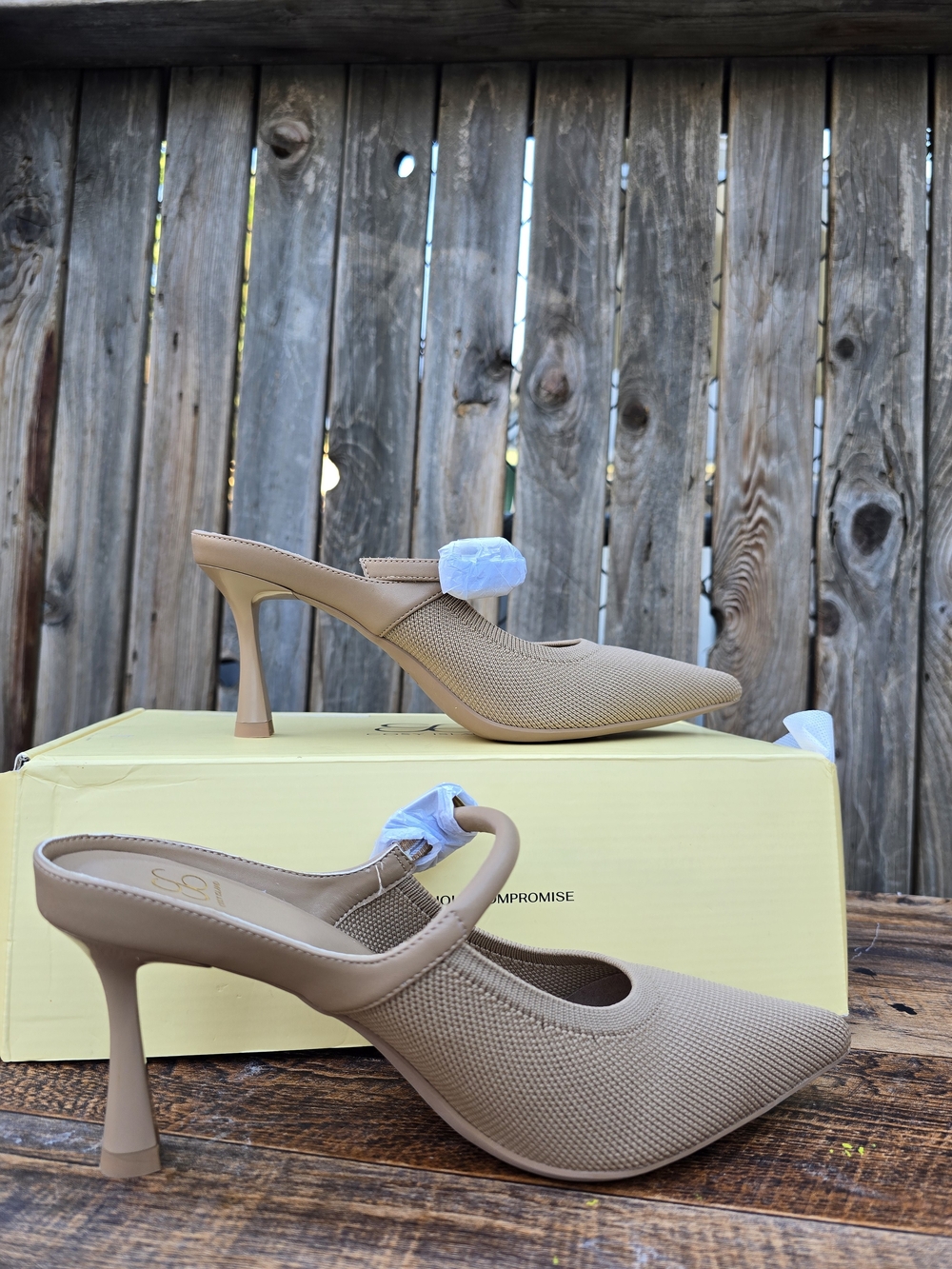 Cozy Island GraceLithe Pointed Toe Beige Women’s Pumps Size 6.5